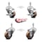 Service Caster 3.5 Inch High Temp Glass Filled Nylon 10mm Threaded Stem Caster Brakes SCC, 2PK SCC-TS20S3514-GFNSHT-M1015-2-TLB-2 - alternate 4
